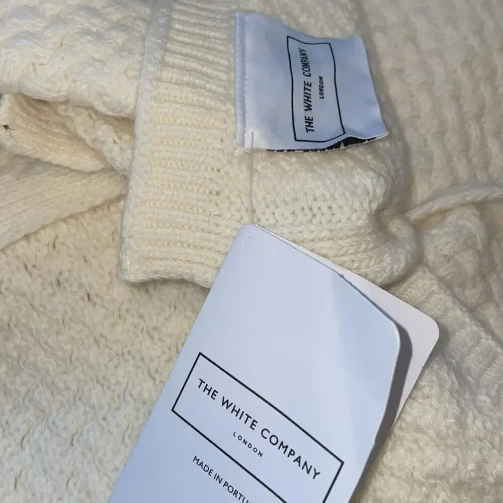 The White Company Throw‎ Lambswool Manon Ivory